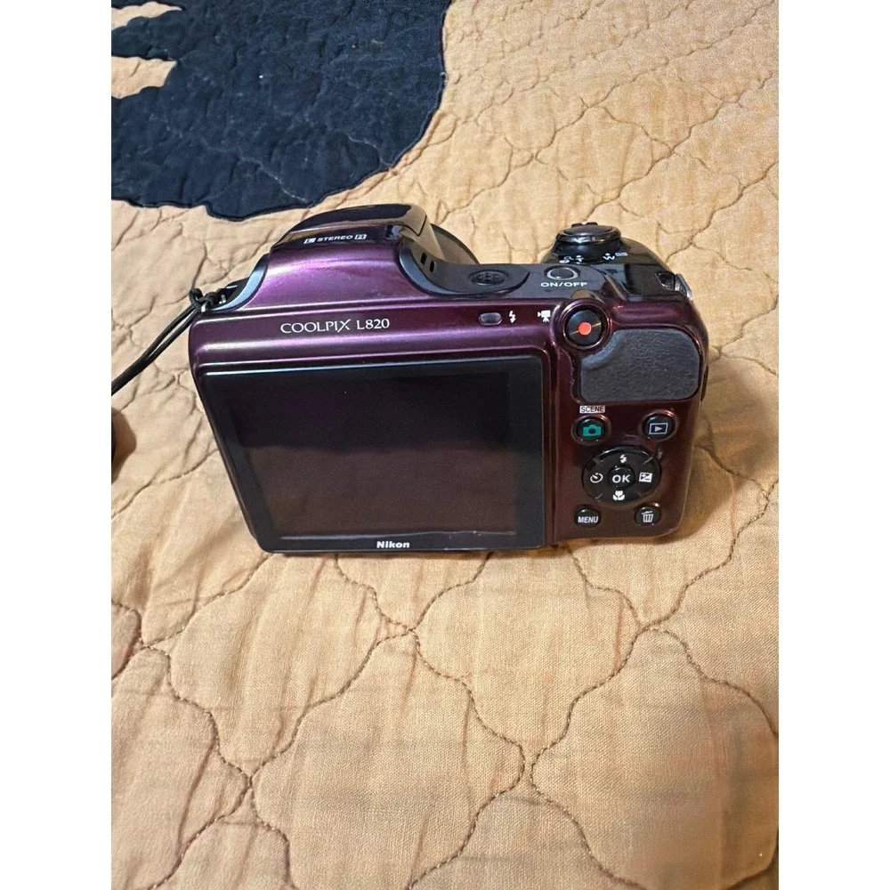 Nikon Coolpix L820 16MP 30x Optical Zoom Digital Bridge Camera Plum Purple